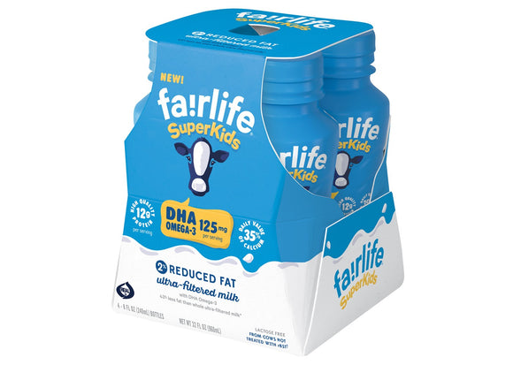 FAIRLIFE: Super Kids 2% Reduced Fat White Milk 4-8 oz, 32 oz