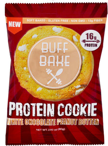 BUFF BAKE: Protein Cookie White Chocolate Peanut Butter, 2.82 oz
