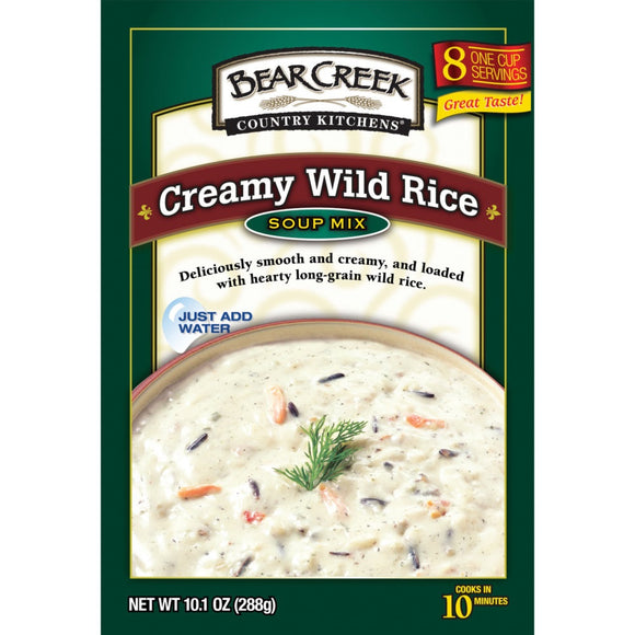 BEAR CREEK: Creamy Wild Rice Soup, 10.1 oz